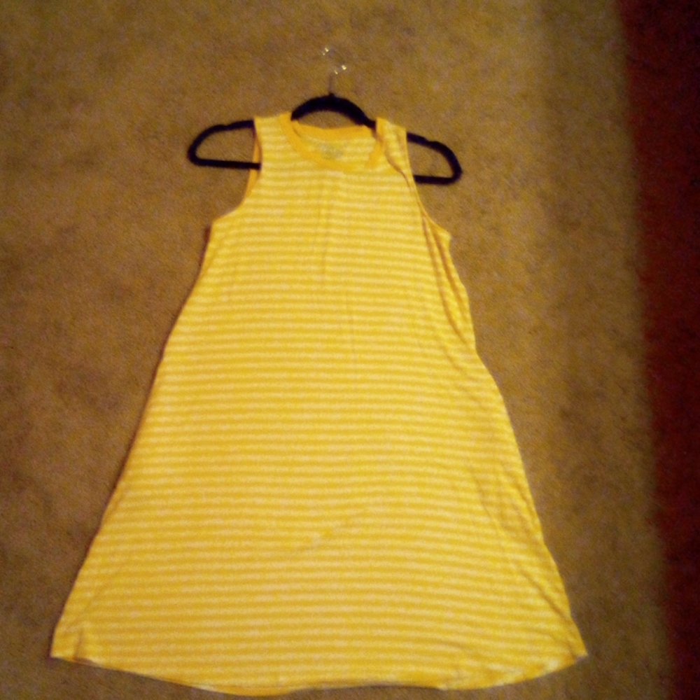 TIME AND TRU STRIPE YLLW & WHE